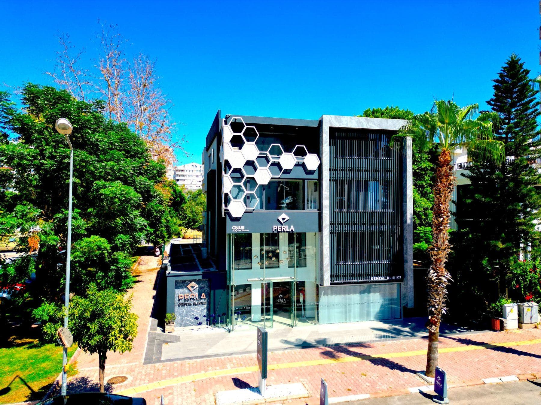 Perla Dental Clinics exterior, Antalya Turkey